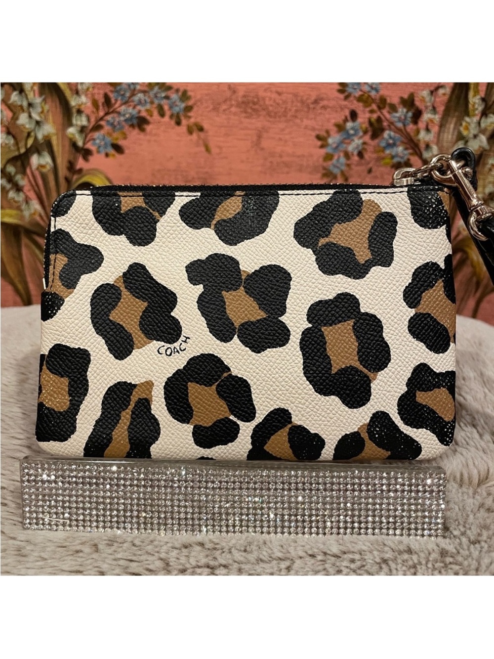 COACH Leopard Print Wristlet - Picture 3 of 12